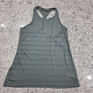 Athleta Green Fitted Sleeveless Tank Top